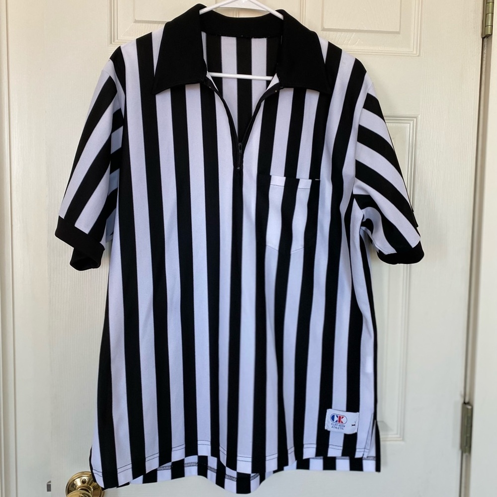 Authentic referee jersey cliff keen size large